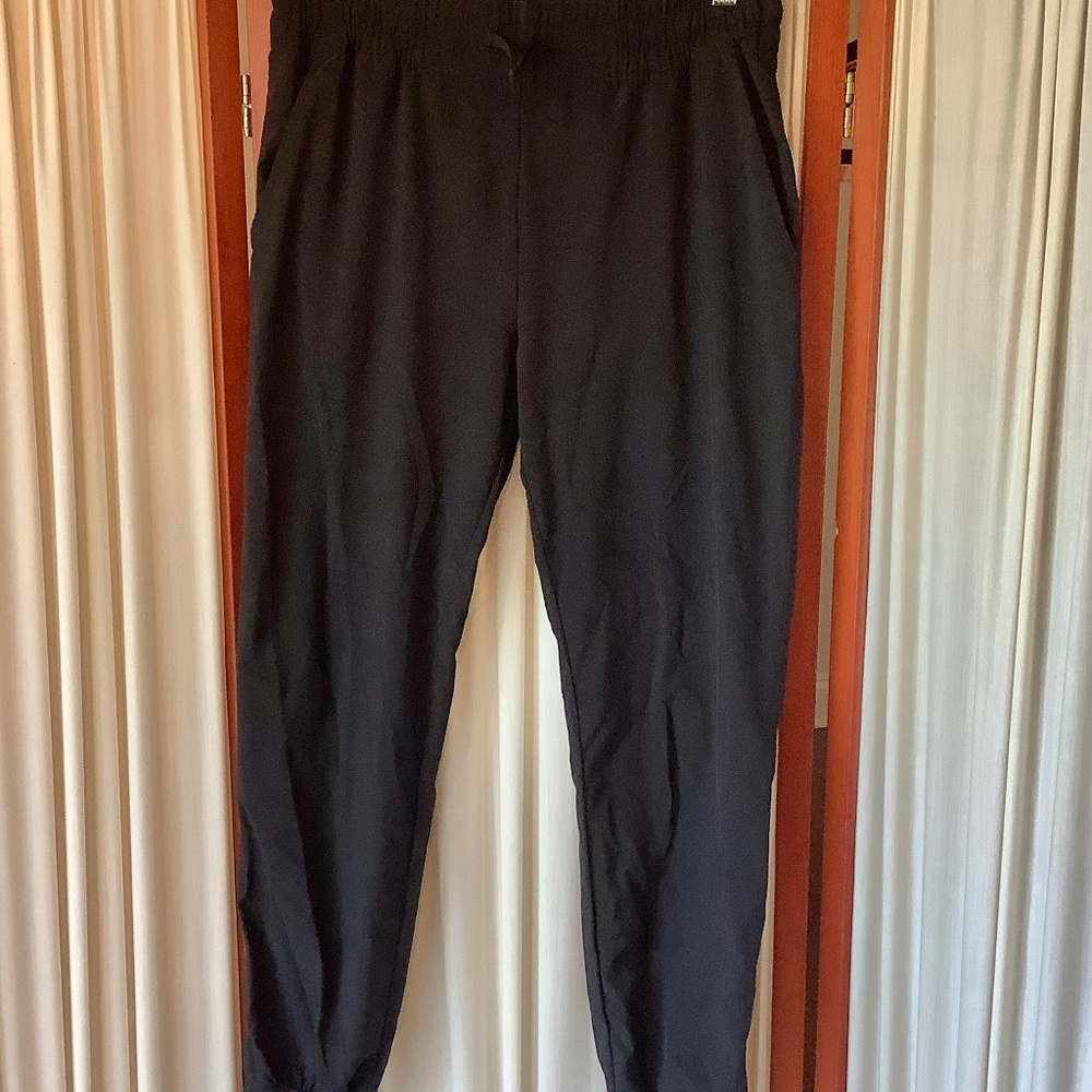 Zella Womens Black Lightweight Joggers Pull On Drawstring Size Girls XL